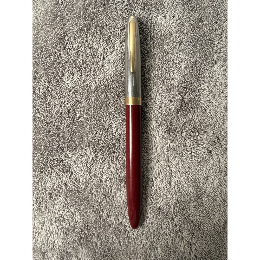 Vintage Sheaffer's Burgandy Snorkel White Dot Fountain Pen Untested